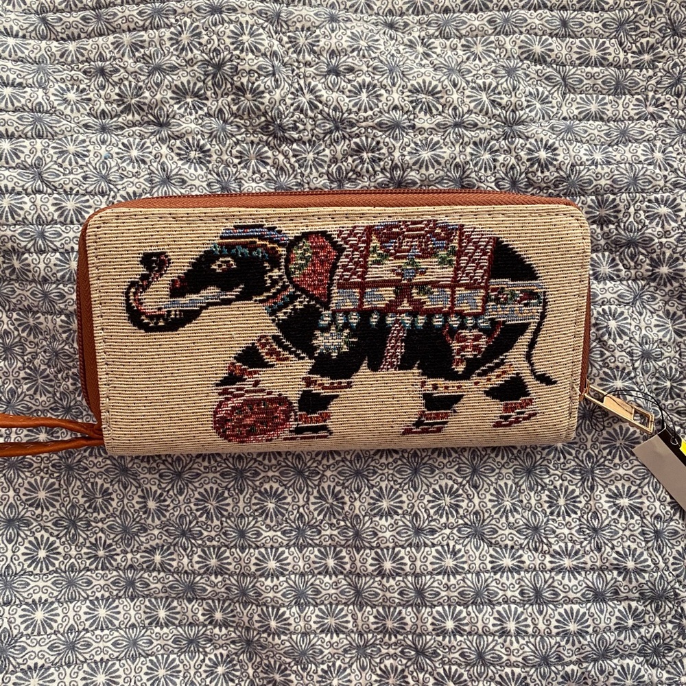 Elephant Wristlet Wallet